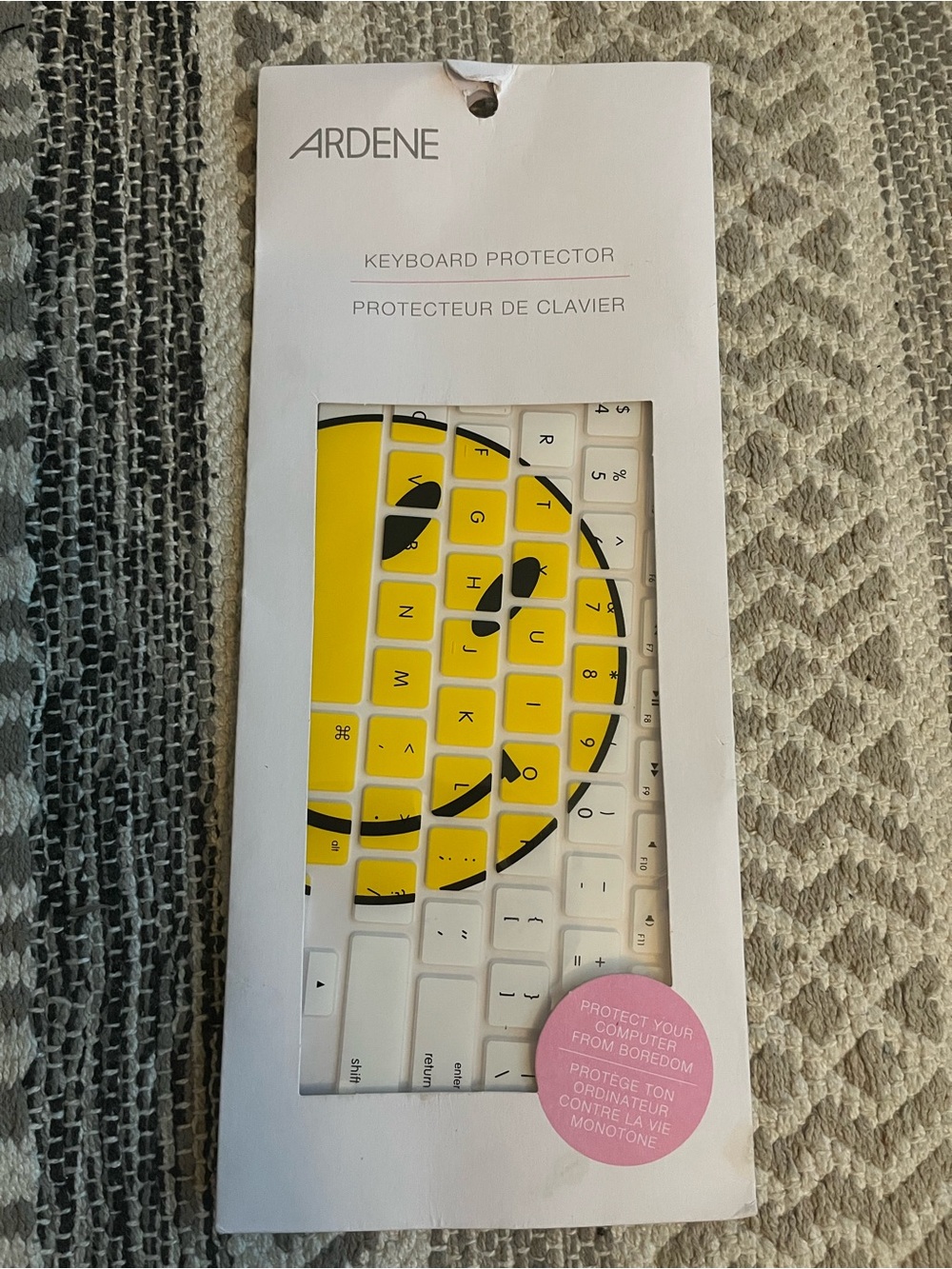 Ardene Yellow Smiley Face Keyboard Protector Cover